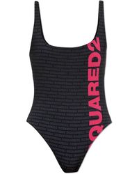 DSquared² - Badmode ,Zwart ,One-Piece Badpak - Lyst