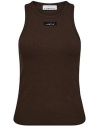Haute L'Amitié - Rib Badge Tank Top & T-Shirt - Lyst