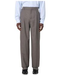 Saint Laurent - Klassische Plissierte Hose Walnuss Stil - Lyst