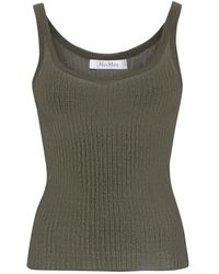 Max Mara - Ribgebreide Top - Lyst