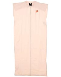 Nike - Fitness ,Oranje ,Katoen Earth Day Jurk Van French Terry - Lyst