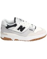 New Balance - Weiße sneakers 550 wildleder details - Lyst