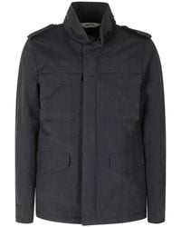 Aspesi - Jassen ,Zwart ,Katoen Mini Field Jacket - Lyst