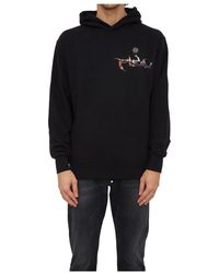 Philipp Plein - Hoodies & Sweatvesten ,Zwart ,Katoen Zwarte Hoodie Sweatshirt - Lyst