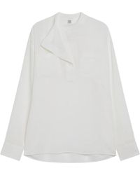 TOTEME - Overlapping Collar Blouse - Lyst