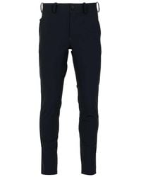 Rrd - Broeken ,Blauw ,Stretch Broek Met Gladde Afwerking - Lyst