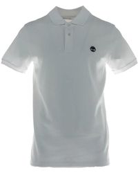 Timberland - Tops ,Wit ,Katoen Millers River Short-Sleeve Stretch Polo - Lyst