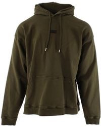 DSquared² - Hoodies & Sweatvesten ,Groen ,Katoen Oversized Hoodie - Lyst