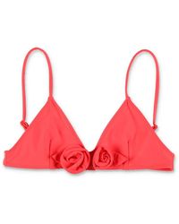 Coperni - Badmode ,Rood ,Flower Bikini Top - Lyst