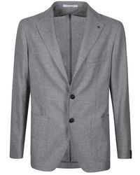 Tagliatore - Jassen ,Grijs ,Wol Montecarlo Jersey Jacket - Lyst