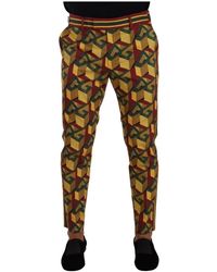 Dolce & Gabbana - Dg ia tapered hose mit all-over logo print - Lyst