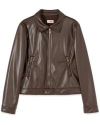 Oltre - Leather Jassen - Lyst