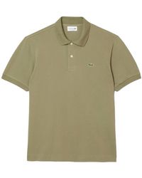 Lacoste - Tops ,Groen ,Katoen Klassiek Poloshirt - Lyst