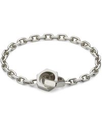 Gucci - Accessoires ,Grijs ,Trademark Sterling Chain Bracelet - Lyst