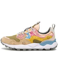Flower Mountain - Schoenen ,Veelkleurig ,Suede And Technical Fabric Sneakers Yamano 3 - Lyst