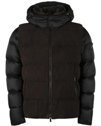 Moorer - Gepolsterte Jacke Mit Abnehmbaren Ärmeln - Lyst