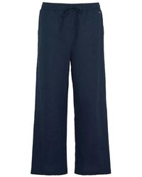 Barbour - Wide-leg christie trousers - Lyst