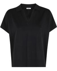 Aspesi - Tops ,Zwart ,Katoen Polo Mod - Lyst
