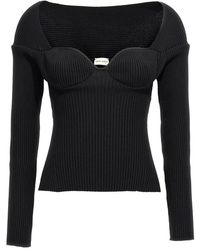 Magda Butrym - 06 Gerippter Pullover Aus Viskosemischung - Lyst