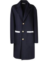 Palm Angels - Giacche e cappotti blu uomo aw23 - Lyst