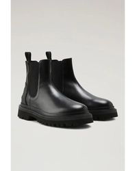 Woolrich - Chelsea Boots In Calfskin - Lyst
