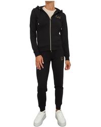 EA7 - Fitness ,Zwart ,Polyester Tuta Sportiva - Lyst