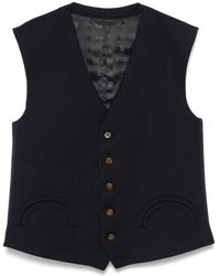 Blazé Milano - Jassen ,Blauw ,Wol Feral Gilet - Lyst