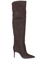 SCHUTZ SHOES - Schoenen ,Bruin ,Suède Stivale Suede Tacco Alto - Lyst