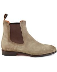 Santoni - Schoenen ,Bruin ,Leer Chelsea Boots - Lyst