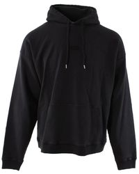 DSquared² - Hoodies & Sweatvesten ,Blauw ,Katoen Oversized Hoodie - Lyst
