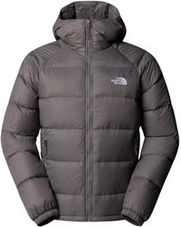 The North Face - Fitness ,Grijs ,Nylon Hydrenalite Down Hoodie - Lyst