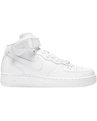 Nike - "bianche air force 1 mid" - Lyst