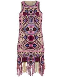 Isabel Marant - Embroidered Dress With Bangs - Lyst