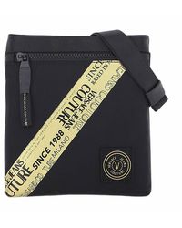 Versace Jeans Couture Tape Messenger Bag - Zwart