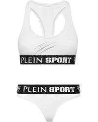 Philipp Plein - Fitness ,Wit ,Katoen Witte Lingerie Set Met Logo - Lyst