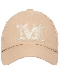 Max Mara - Accessoires ,Bruin ,Katoen Ribaldo Baseball Cap - Lyst