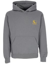Propaganda - Hoodies & Sweatvesten ,Grijs ,Katoen Grijze Hoodie Met Lange Mouwen En Kangoeroezak - Lyst