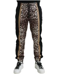 Dolce & Gabbana - Leopard print jogger hose - Lyst