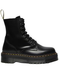 Dr. Martens - 1460 Women's Smooth Leather Lace Up Boots Black - Lyst