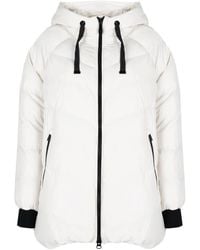 Geox - Jassen ,Wit ,Polyester Klassieke Hoara Jas Met Capuchon - Lyst
