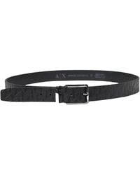 ARMANI EXCHANGE - Schwarze Gürtel Für Männer - Lyst