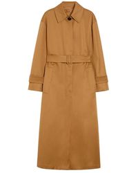 Max Mara - Brauner trenchcoat mit gürtel - Lyst