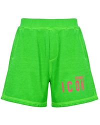 DSquared² - Grüne bermuda shorts aus baumwolle - Lyst