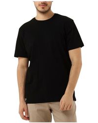 SELECTED - Tops ,Zwart ,Katoen Polo & T-Shirt O-Neck Tee - Lyst