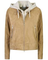 Eleventy - Leather Jackets - Lyst
