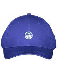 North Sails - Accessoires ,Blauw ,Katoen Baseballpet Met Logopatch - Lyst