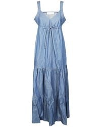 Liu Jo - Langes Kleid Mit Elegantem Design - Lyst