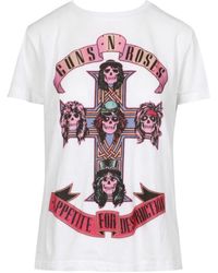 Aniye By - Roses guns'n'roses print baumwoll t-shirt - Lyst