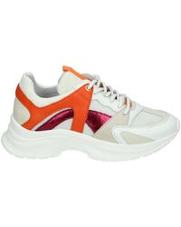 RED-RAG - Sportieve Lage Damesschoenen Wit Patroon - Lyst