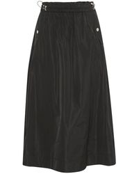Inwear - Falda negra de línea a con cintura elástica y bolsillos - Lyst